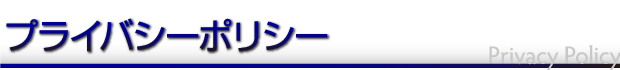 プライバシーポリシー